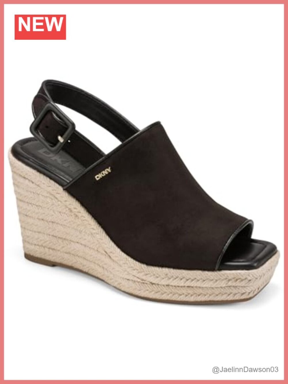 DKNY Coralyn Slingback Espadrille Wedge Sandal